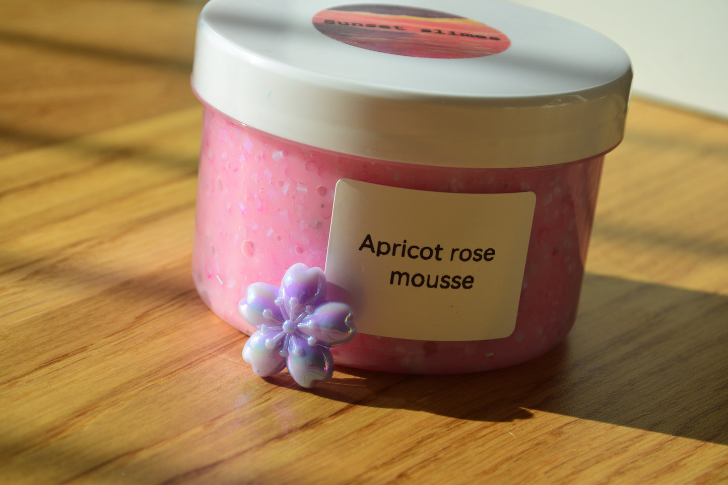 Apricot rose mousse
