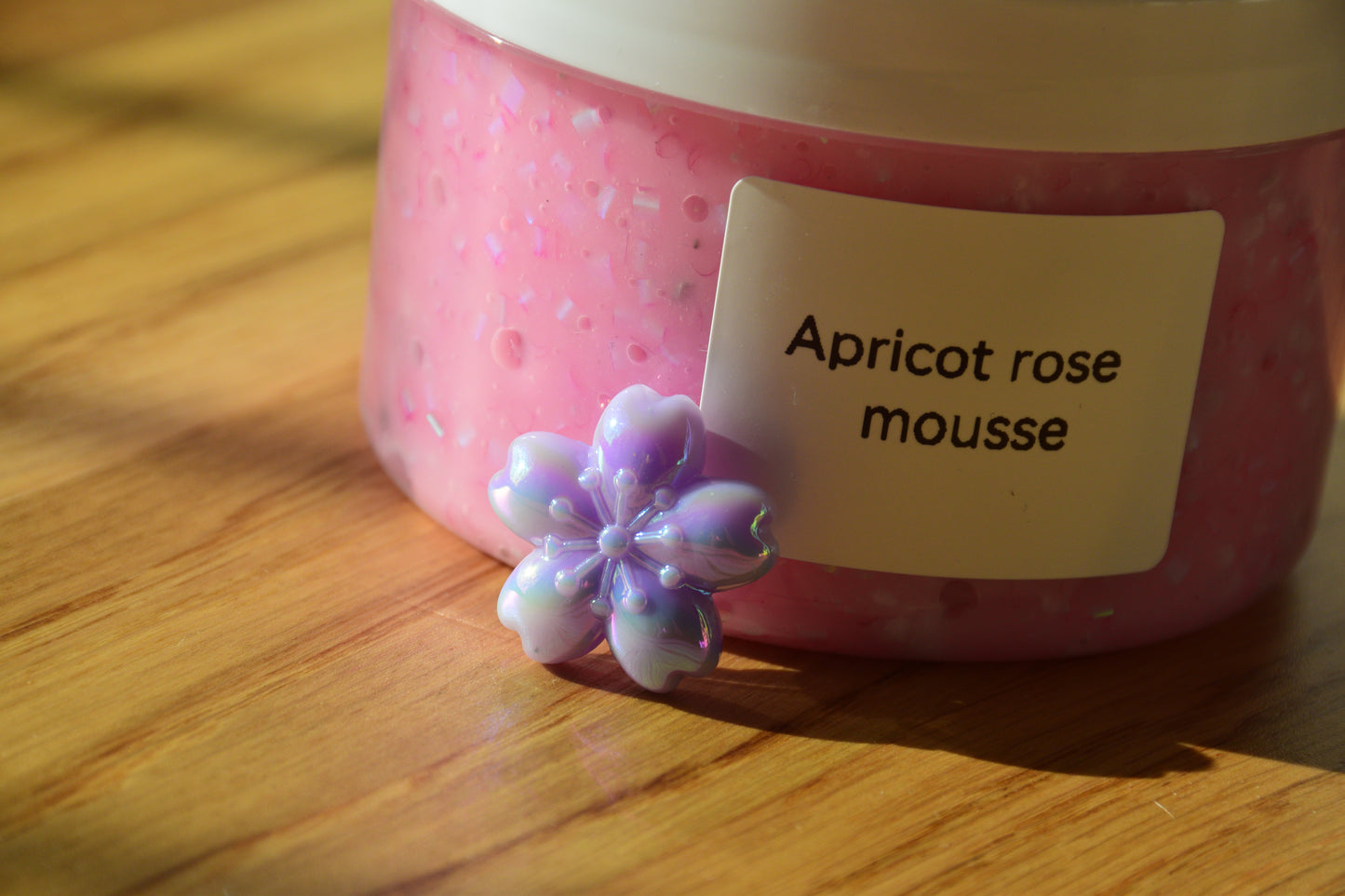 Apricot rose mousse