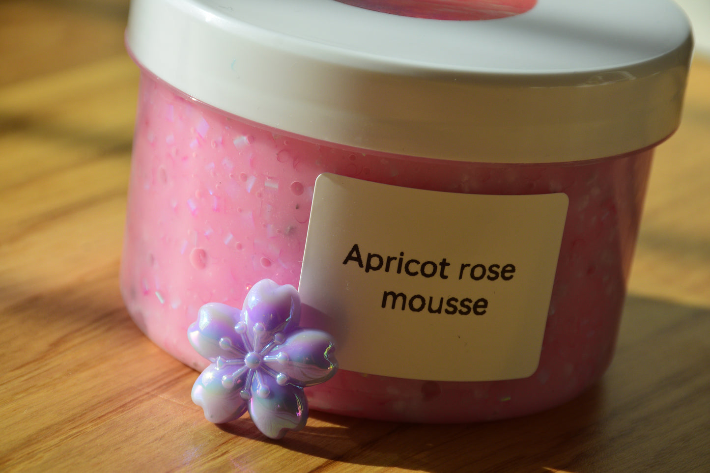 Apricot rose mousse