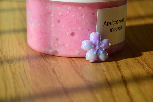 Apricot rose mousse