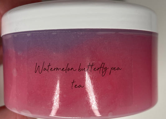 Watermelon butterfly pea tea